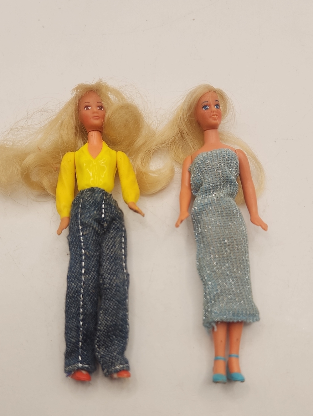 Vintage 1981 Kenner Glamour Gals CPG Dolls 4 inch Blonde